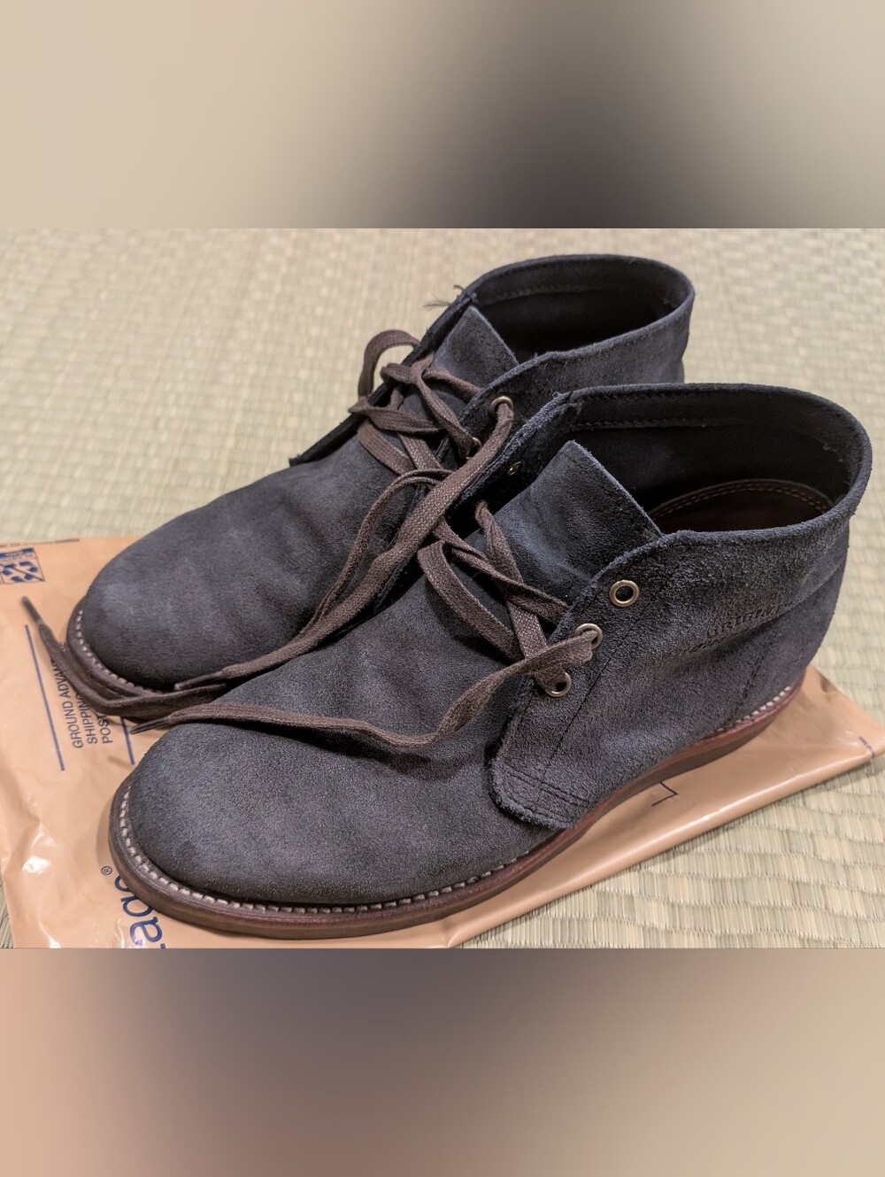 Chippewa Milford 5" Navy Suede Leather Chukka Boots Men's Size 9E Made in USA